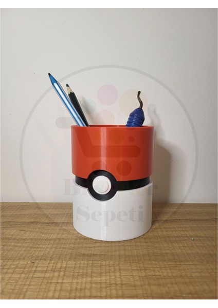 Bi'şeyler Sepeti Pokeball Kalemlik - 16 cm