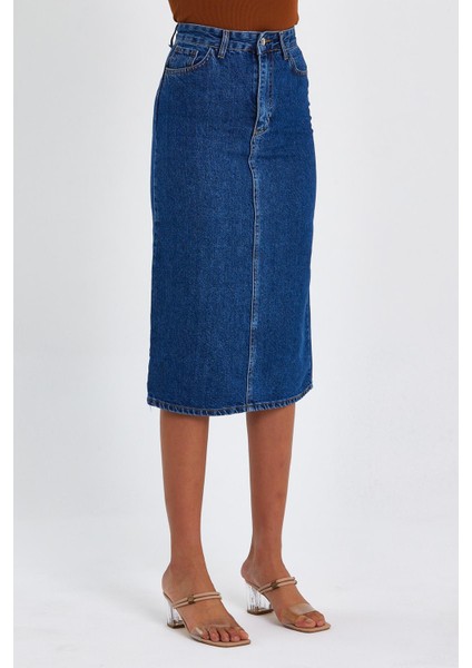 Özel Koleksiyon Uzun Denim Etek (AG-2021) fiyatları