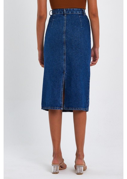 Özel Koleksiyon Uzun Denim Etek (AG-2021) modelleri