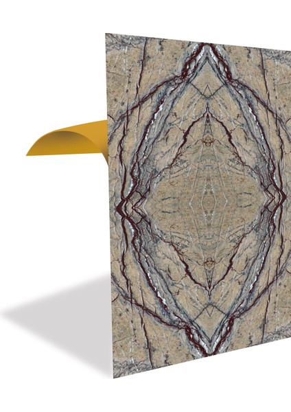 Kendinden Yapışkanlı Kırmızı Granit Desenli Pvc Panel 41X62 cm (12 Adet) 3 M²