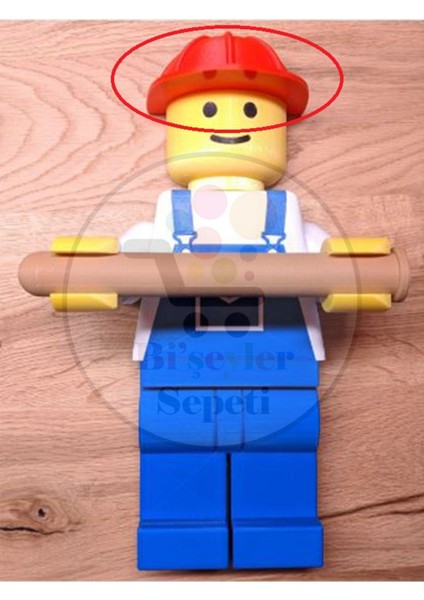 Bi'şeyler Sepeti LEGO Tuvalet Kağıdı Tutucu Şapka Aksesuar