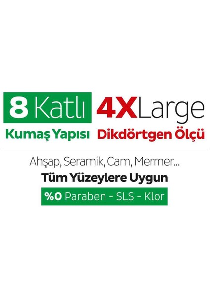 Easy Clean Beyaz Sabun Katkılı Mopa Uyumlu Yer Temizlik Havlusu 50 Yaprak