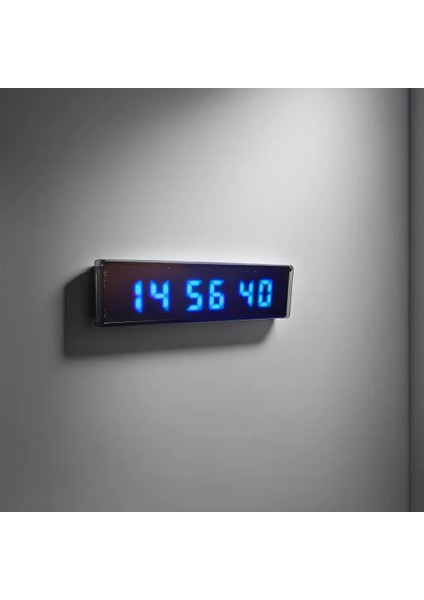 Sanec Saniyeli Dijital LED Duvar ve Masa Saat Derece ve Nem - Turkuaz (Kasa Ölçüsü: 7X26 Cm) fiyatları