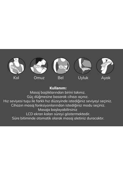 Çok Fonksiyonlu Vücut Masaj Aleti H8 fırsatları