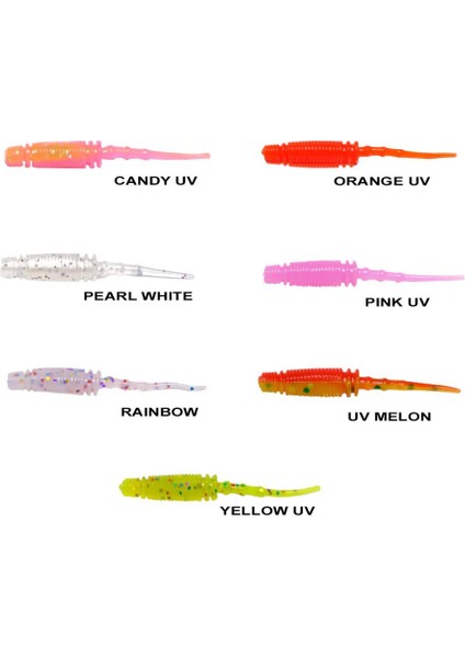 Rock Worm 4cm Kokulu Silikon Yem 12 Adet fiyatları