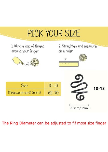 1 Adet El Yapımı Kroşe Parmak Için Gergi Halkası, Sol ve Sağ El Zig Zag Halkası, Kroşe Için Iplik Gergi Halkası, Kroşeciler Için Kroşe Hediyeleri, Ayarlanabilir Kanca Halkası (Yurt Dışından) modelleri