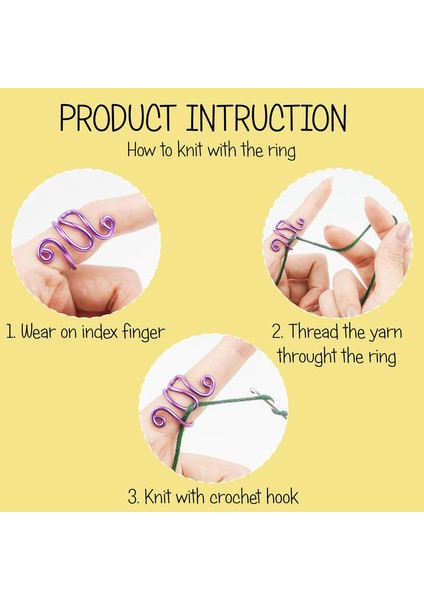 1 Adet El Yapımı Kroşe Parmak Için Gergi Halkası, Sol ve Sağ El Zig Zag Halkası, Kroşe Için Iplik Gergi Halkası, Kroşeciler Için Kroşe Hediyeleri, Ayarlanabilir Kanca Halkası (Yurt Dışından) fırsatları