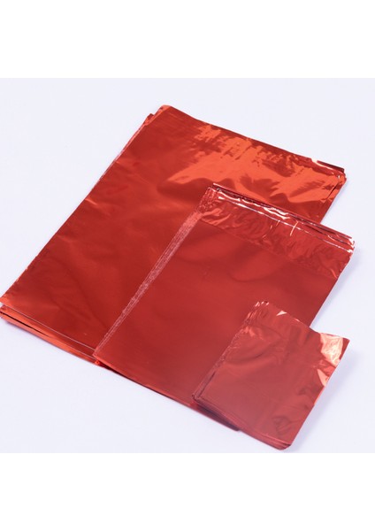 Metalik 25LI Poşet 35 x 50 cm Ölçülerinde Kırmızı