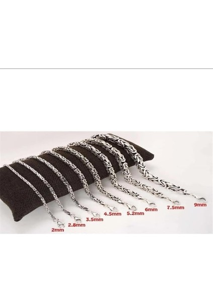 925 Ayar Gümüş 6 mm Kare Kral Model Erkek Bileklik fiyatları