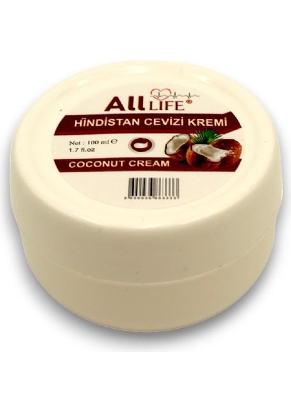 All Life Hindistan Cevizi Özlü Cilt Bakım Kremi 100 ml