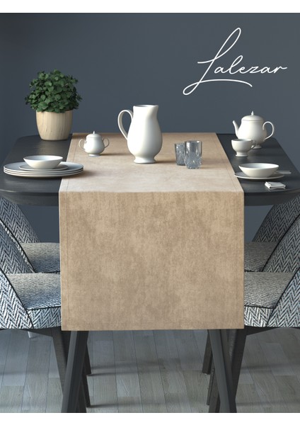 KADİFE EFEKTLİ KUMSAL BEJİ AURA SERİSİ RUNNER 40 X 140 fiyatları