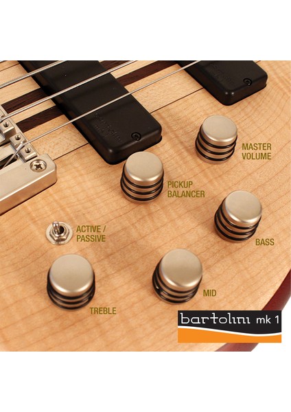 Bas Gitar 4 Telli Open Pore Natürel