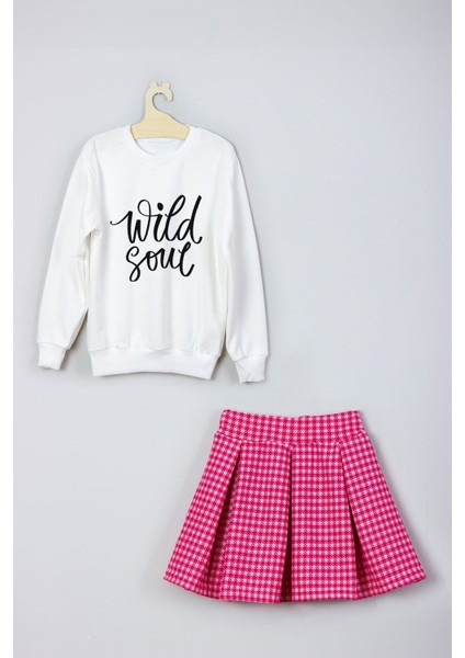 Wıld Soul Baskılı Etek Sweat Takım