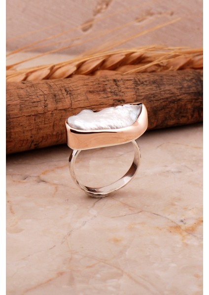 Inci El İşi Tasarım Trend Gümüş Yüzük 3053