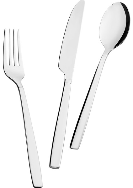 Tekno Trust Gümüş Juniper 84 Parça 12 Kişilik Elegance Kutulu Çatal Kaşık Bıçak Takımı Paslanmaz Çelik 12 Kişil fırsatları