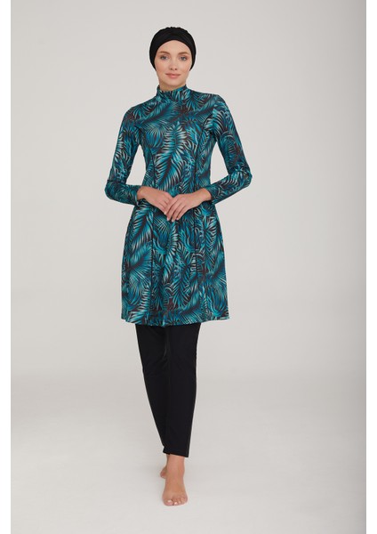 Likralı Tam Kapalı Tesettür Mayo London 4400 Siyah Remsa Mayo fiyatları