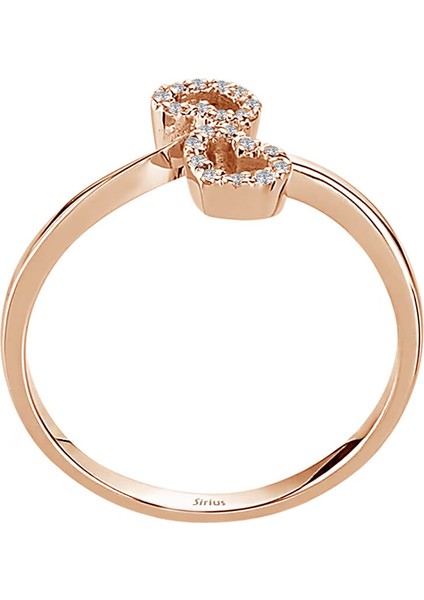 Pırlanta Taşlı Kalpli Yüzük 0417R0096 modelleri