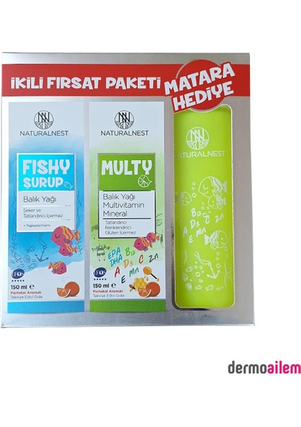 Multy Fish Oil 150 ml + Fishy Syrup Fish Oil 150 ml Matara Hediyeli