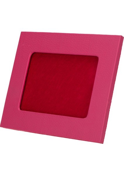 Gerçek Deri Masaüstü Fotoğraf Çerçevesi, 22X17CM (15X10 Foto) Pembe fırsatları