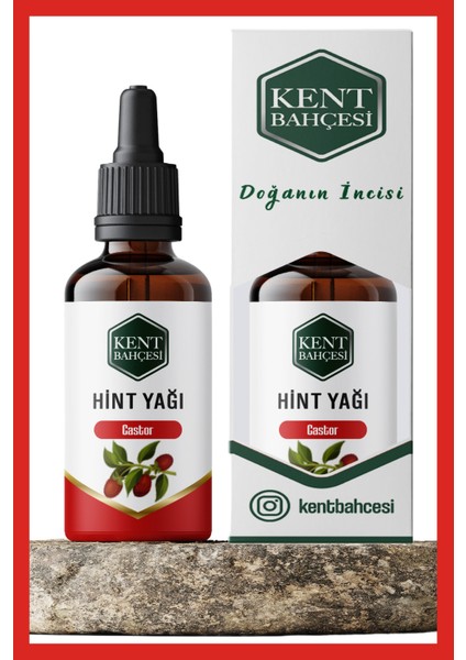 Kent Bahçesi Hint Yağı 100 ml Soğuk Sıkım  Saf Doğal Ve Katkısız Cold Press Castor Oil