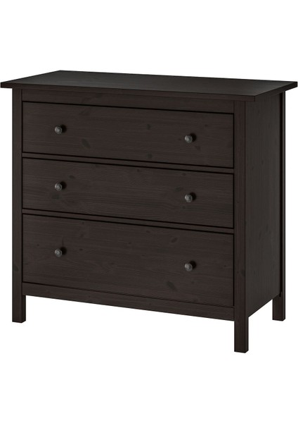 Hemnes 3 Çekmeceli Şifonyer, Venge Renk 108X96 cm