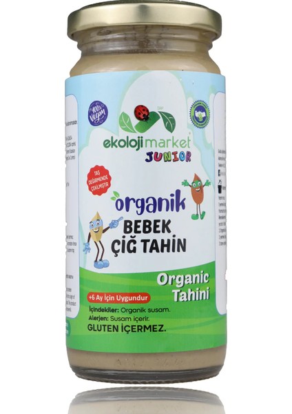 Organik Çiğ Tahin Glutensiz Taş Değirmen 230 gr (3 Adet)