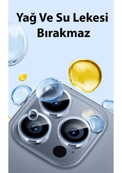 Baseus iPhone 15-15 Plus Için Sapphire Serisi Hd Cam Kamera Koruyucu