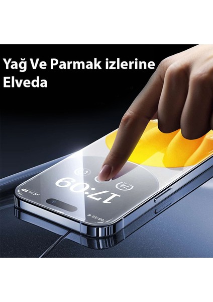 Baseus Crystalline iPhone 14 Pro Max Için Parlama Önleyici Tempered Cam Ekran Koruyucu