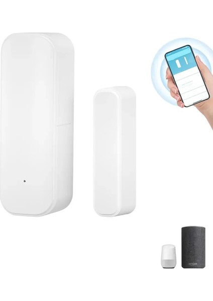 Wifi Kapı Sensörü Pencere Giriş Sensörü Güvenlik Hırsız Kapı Sensörü Alarm Akıllı Yaşam Manyetik Kapı Sensörü Alexa Google ( Yurt Dışından )