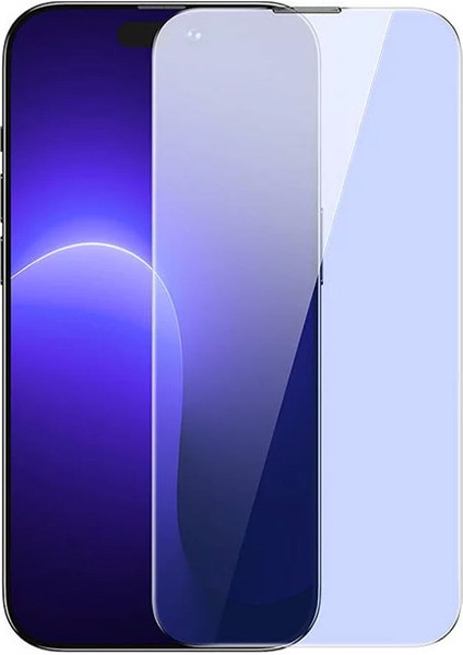Baseus Crystal 0.3Mm Anti-Blue iPhone 14 Pro Full Tempered Ekran Koruyucu 2 Adet Set