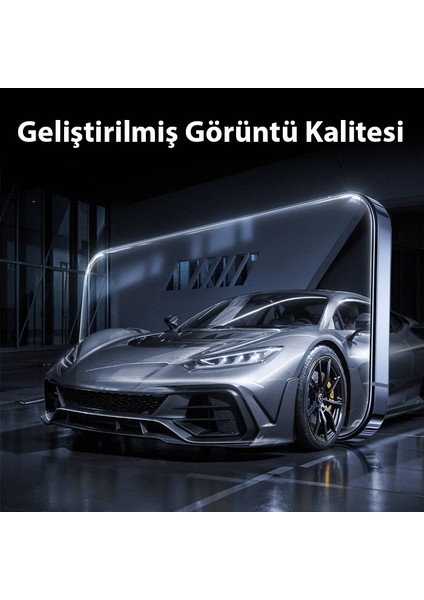 Baseus Crystalline iPhone 15 Pro Max Için Parlama Önleyici Tempered Cam Ekran Koruyucu