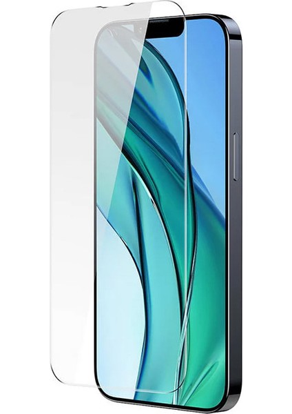 Baseus Crystal Serisi iPhone 15 Pro Max Full Koruma Tempered Cam Ekran Koruyucu