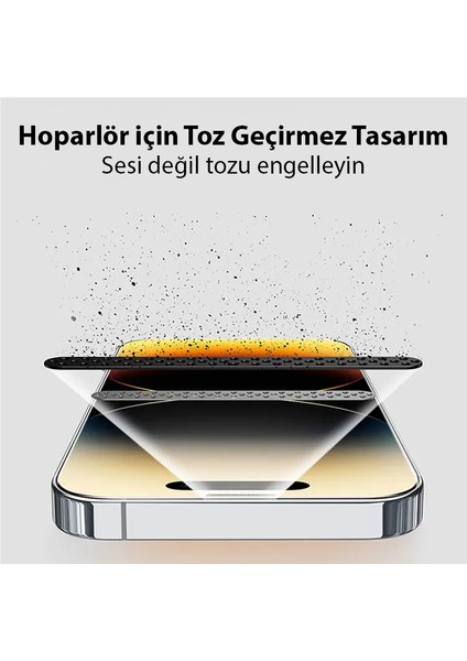 Baseus Corning iPhone 15 Full Koruma Eye-Protection Tempered Cam Ekran Koruyucu