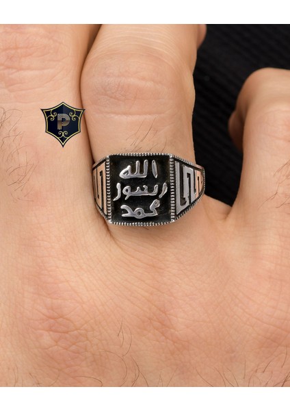 Gümüş Mührü Şerif 925 Ayar Gümüş Erkek Yüzüğü modelleri