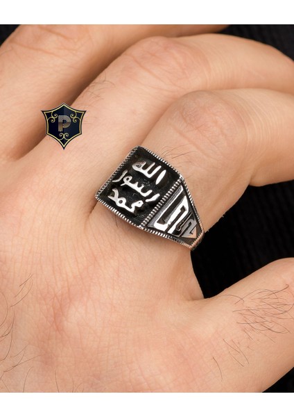 Gümüş Mührü Şerif 925 Ayar Gümüş Erkek Yüzüğü indirimleri