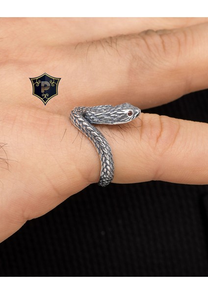 Gümüş Yılan Figürlü 925 Ayar Gümüş Yüzük modelleri