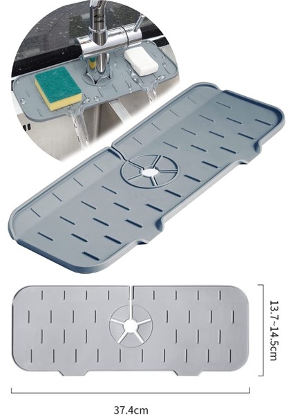 Tekno Trust Çok Renkli Su Tutucu Musluk Matı Mutfak ve Banyo Için Koruyucu Musluk ve Lavabo Matı Musluk Tezgah indirimleri