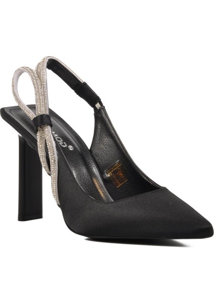 298225 Siyah Kadın Abiye Ayakkabı