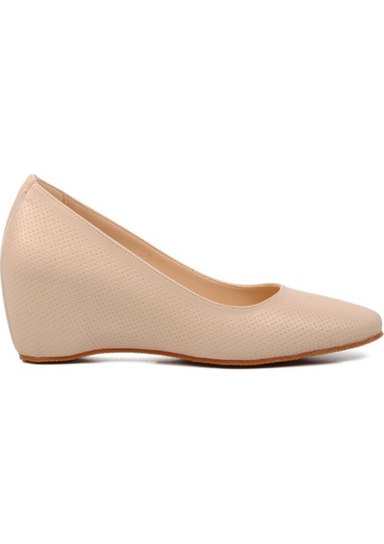 312072 Bej Kadın Dolgu Ayakkabı fiyatları