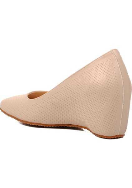 312072 Bej Kadın Dolgu Ayakkabı fırsatları