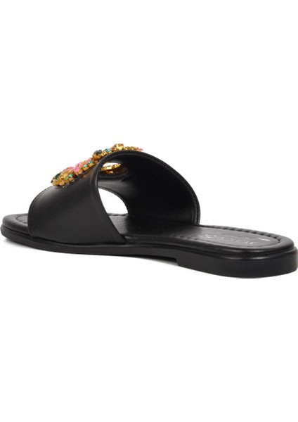 246017 Siyah Taşlı Kadın Terlik fırsatları