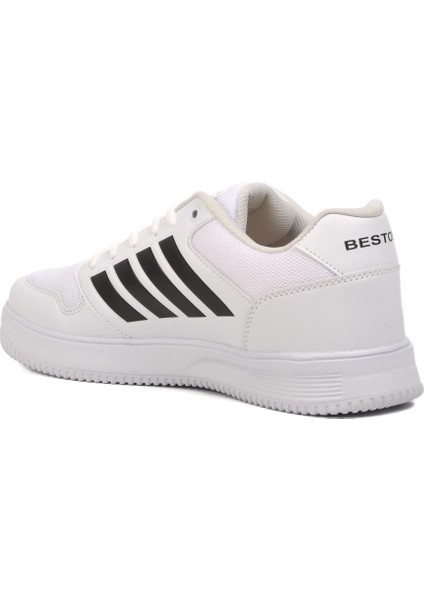 BST-B74 Beyaz-Siyah Erkek Sneaker