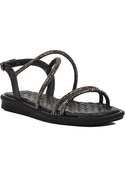 335175 Siyah Kadın Sandalet