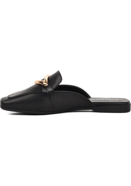 277110 Siyah Kadın Sabo Terlik modelleri