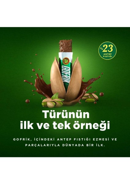 Kahve Dünyası Mini Gofrik Antep Fıstıklı Poşet Çikolata 125 gr