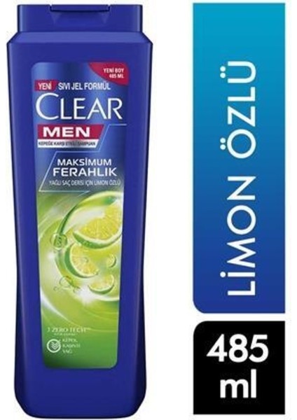 Men Kepeğe Karşı Etkili Şampuan Maksimum Ferahlık Limon Özlü 485 ml