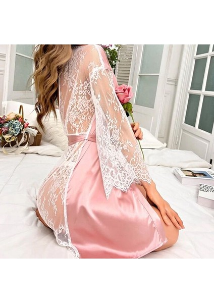 Kadın Dantelli Iç Gösteren Sabahlık Fantezi Kostüm Fantezi Giyim Gecelik fiyatları