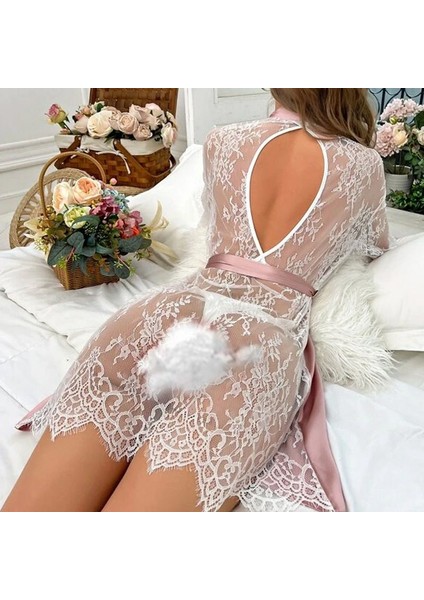 Kadın Dantelli Iç Gösteren Sabahlık Fantezi Kostüm Fantezi Giyim Gecelik modelleri