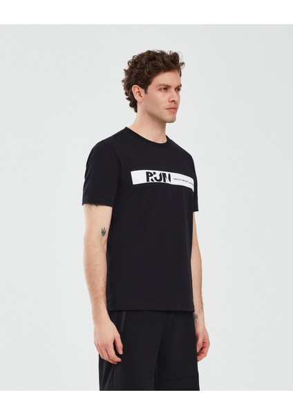 Graphic T-Shirt M Short Sleeve Erkek Siyah Tshirt S241009-001 fiyatları