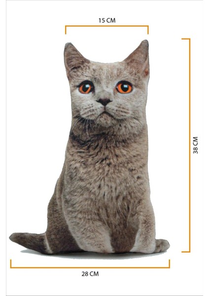 3D Dijital Baskılı Kedi Yastık Duman Kedi fiyatları